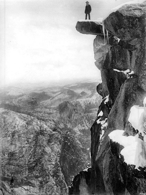 YT-Galen-Clark-Glacier-Point_WikiPD_612x816 Galen Clark on Glacier Point in Yosemite National Park