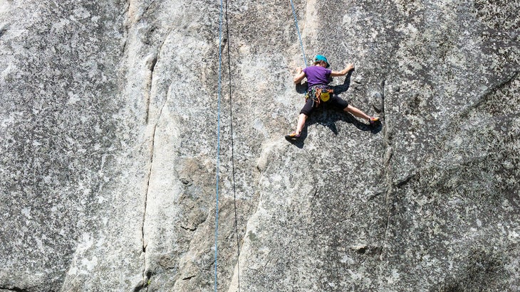 Rock climbing in Yosemite