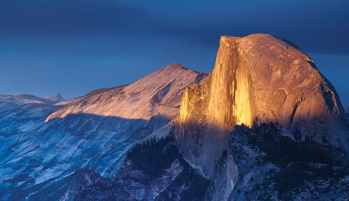 yosemite-half-dome-sunset-glaciers Yosemite Half Dome at sunset