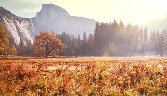 Yosemite-Autumn-2_DP_680 Yosemite Half Dome on an autumn morning