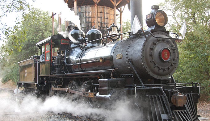 Railtown-1897_TuolumneKevinZimmerman_680 Steam-powered train excursion from Railtown 1897 State Historic Park.