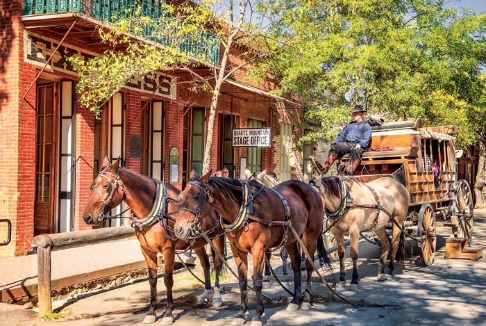 Stagecoach at Columbia State Historic Park in Tuolumne County