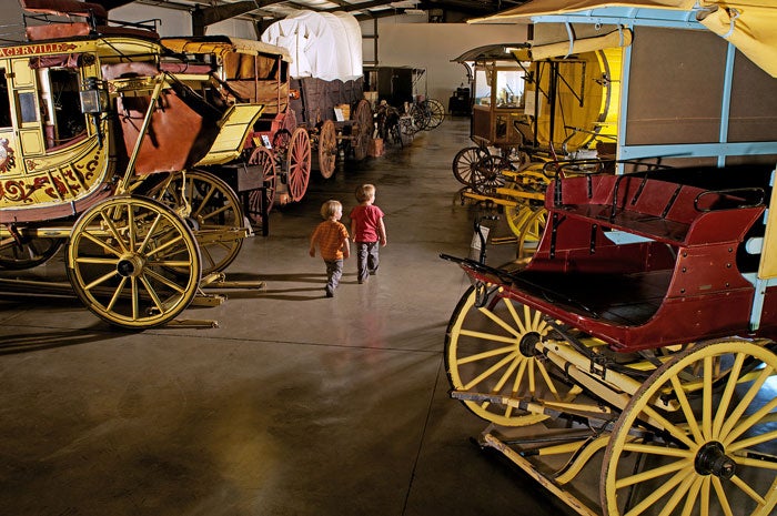 Calaveras-AngelsCamp-CarriageMuseum_JasonSmithb_courtesy_700 Antique carriages at the Angels Camp Museum