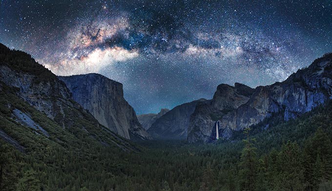YO-night-milkyway-elCapitan_DP_680 The Milky Way over Yosemite Valley