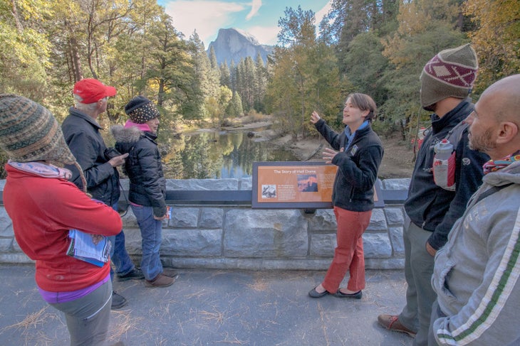 A Yosemite Conservancy naturalist guides give visitors an inside look at the park’s natural wonders.