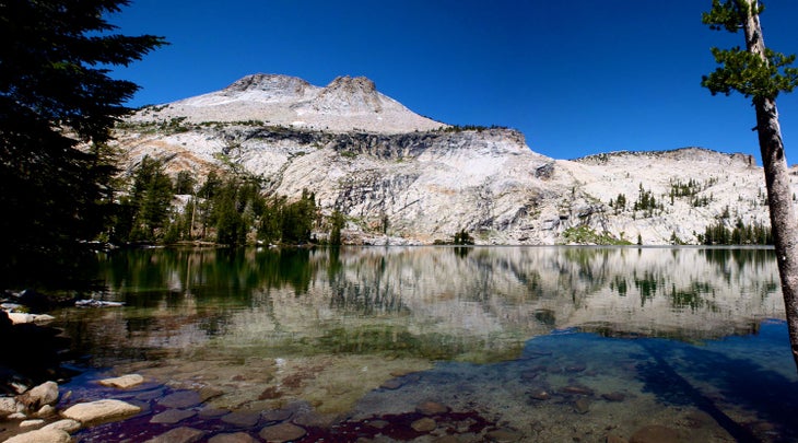 Mt. Hoffmann from May Lake in Yosemite